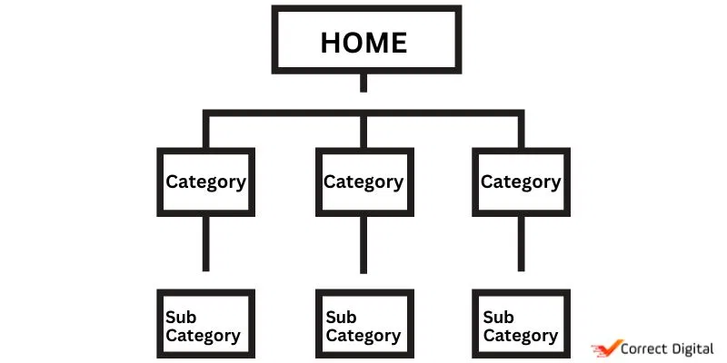 A website tree is like a map that shows how different pages on a website are organized and connected.