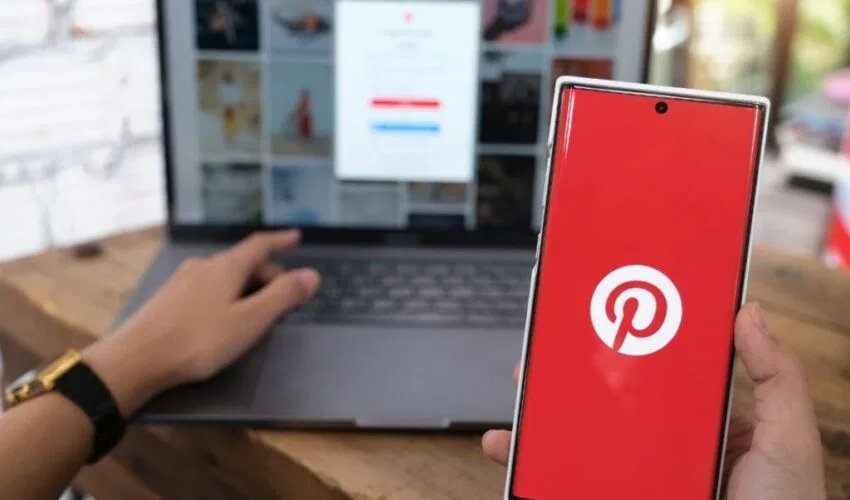 A person is searching for how to claim website on pinterest.