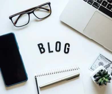 A blogger's working desk.