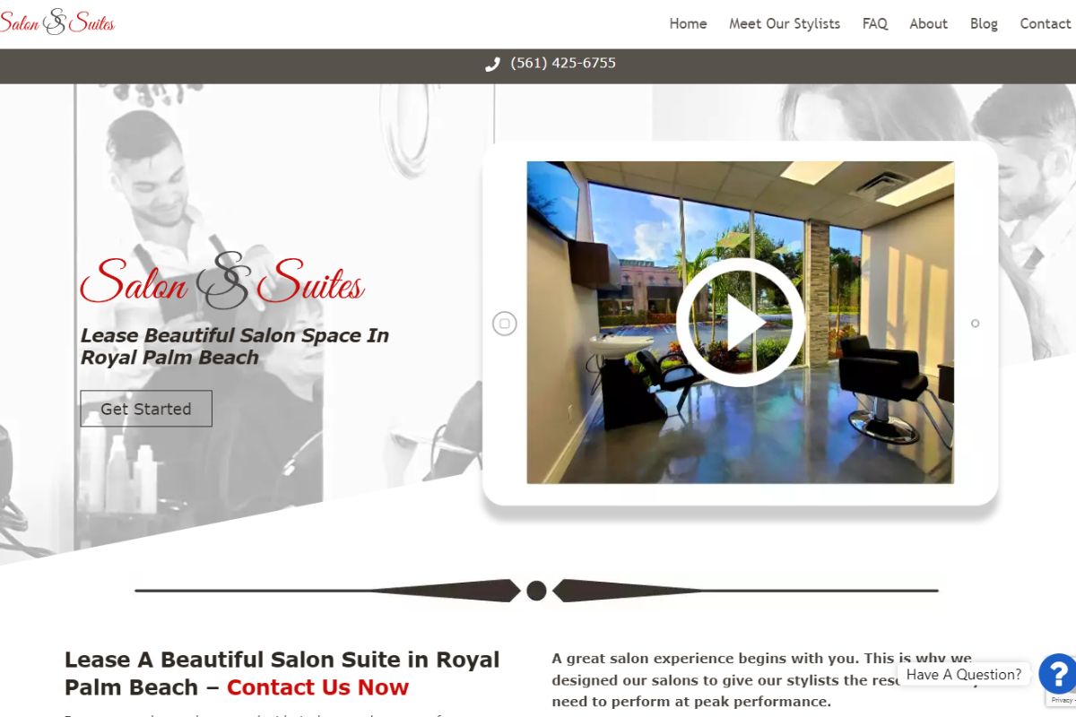 Salon Suites of Palm Beach Website