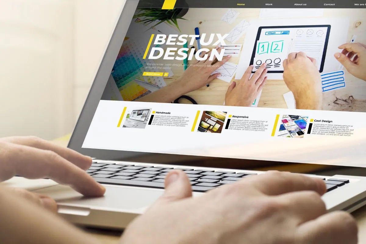 A person is revamping a website.