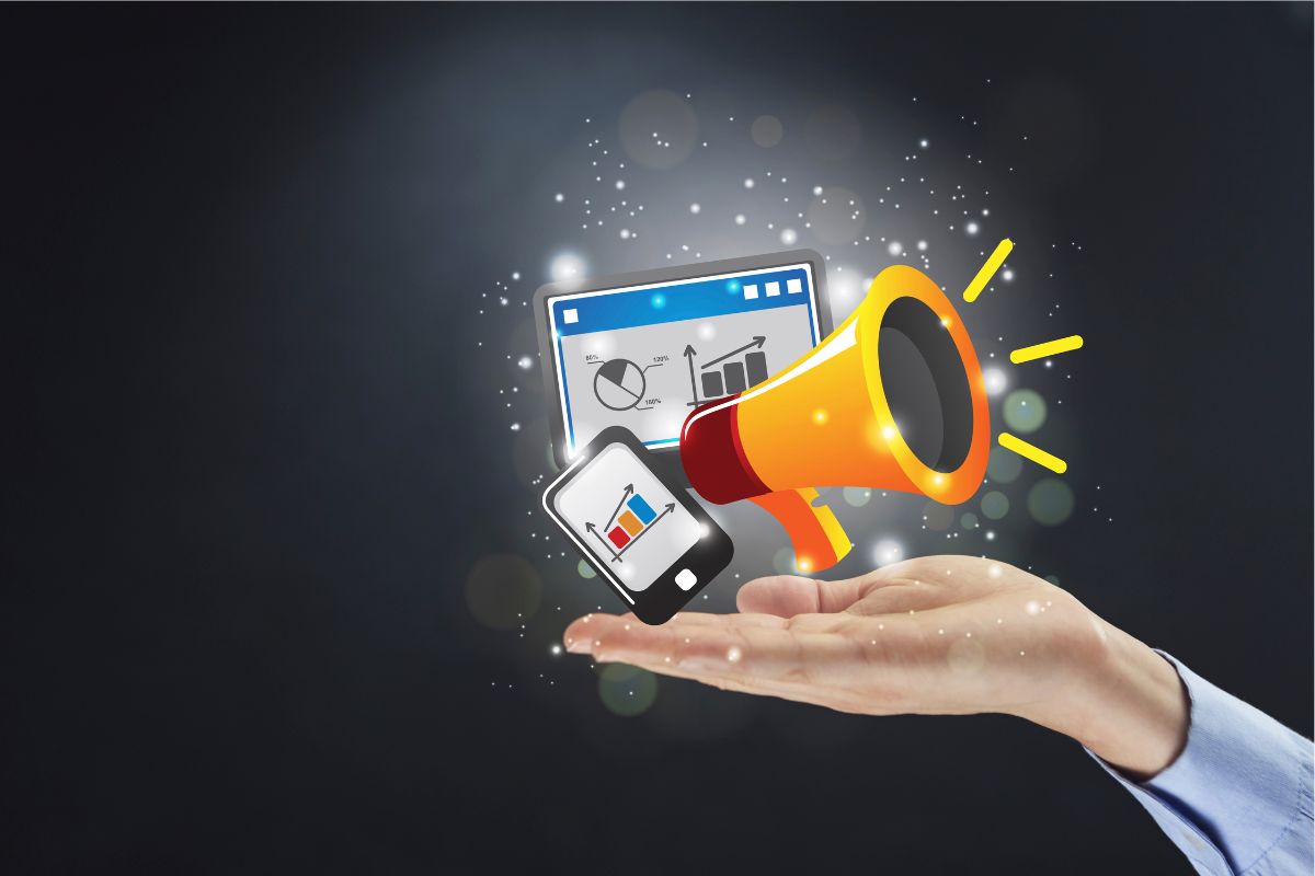 The graphic symbolizes marketing and sponsorship.