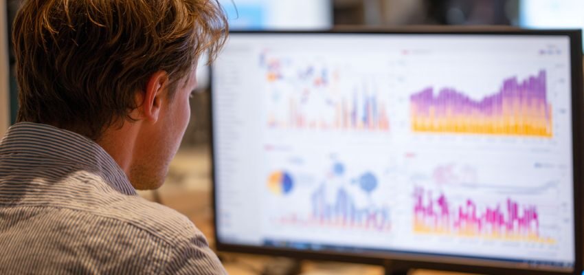 The man calculates the cost per impression for his business.