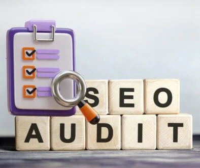 A graphic image of seo audit checklist.