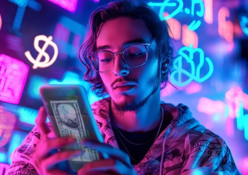 The man is making money through TikTok.