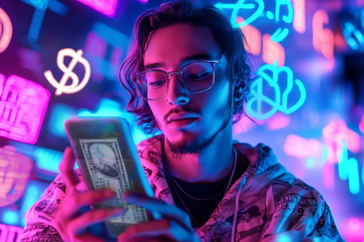 The man is making money through TikTok.