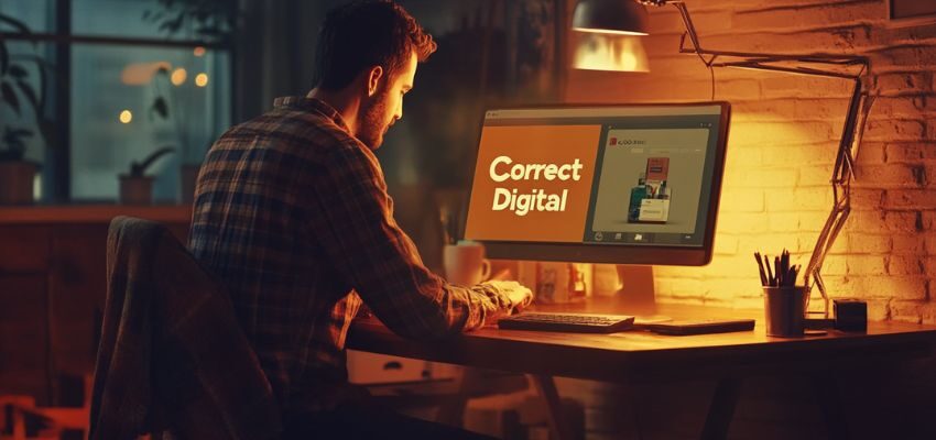 a man working on a computer