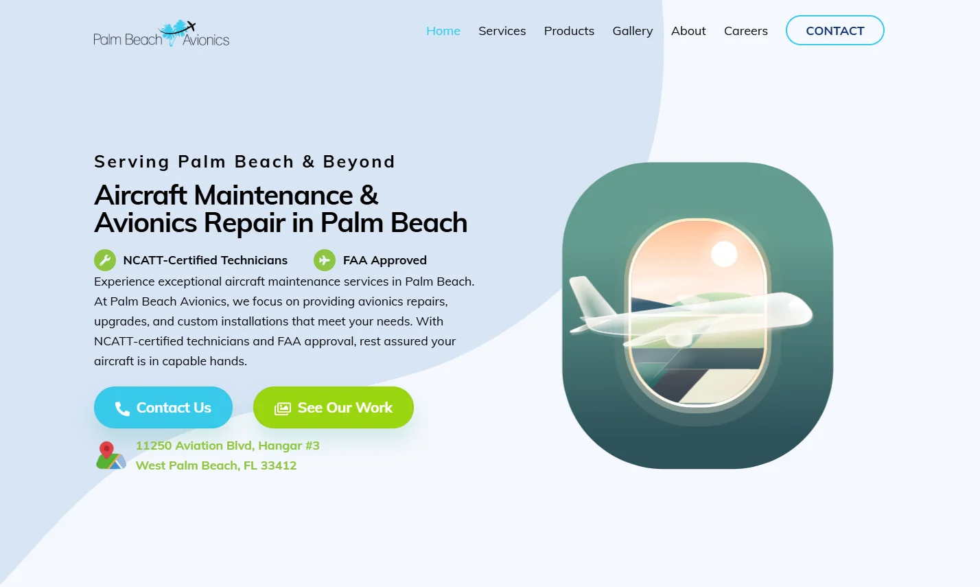 Palm Beach Avionics website.