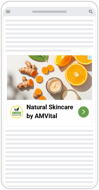 AMVital Google Ads preview.